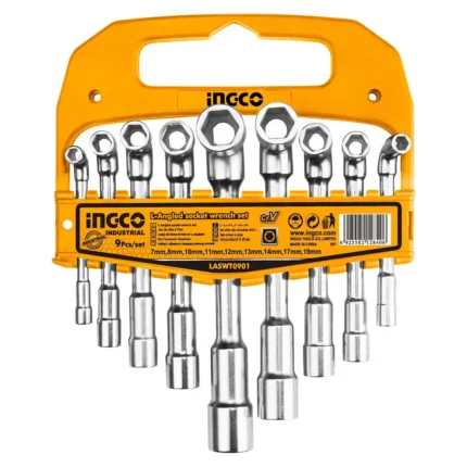 Cles tube 9pcs 7-19mm ingco