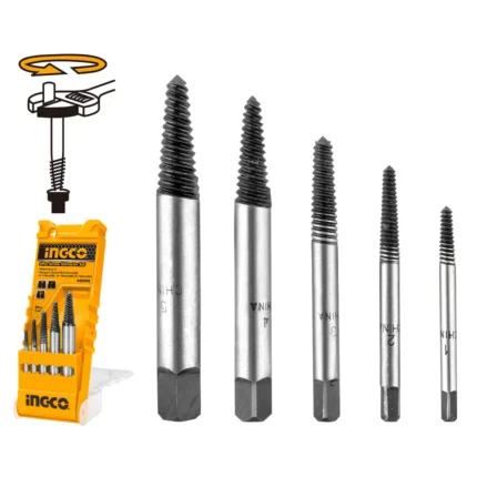 Extracteur de goujon ingco 5pcs