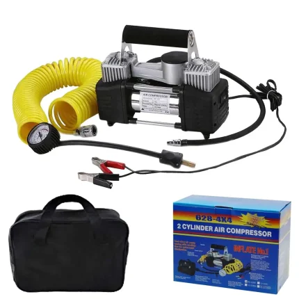 Gonfleur voiture 2 cylindres 12v