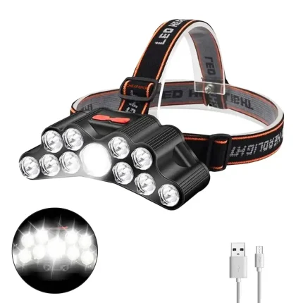 Torche led frontale pro 11l usb