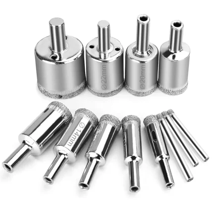 Forets diamantes 12pcs 4-50mm