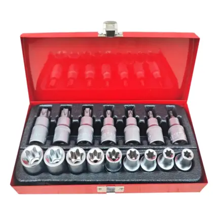 Coffret douilles torx et embouts 16pcs