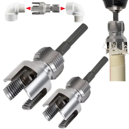 Kit de filetage pour tuyaux pvc et plastique
